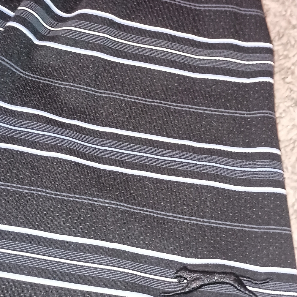 Men's Slazenger‎ Button-up Polo Shirt Size XXL Color Black White Golf Tennis... - Picture 2 of 4